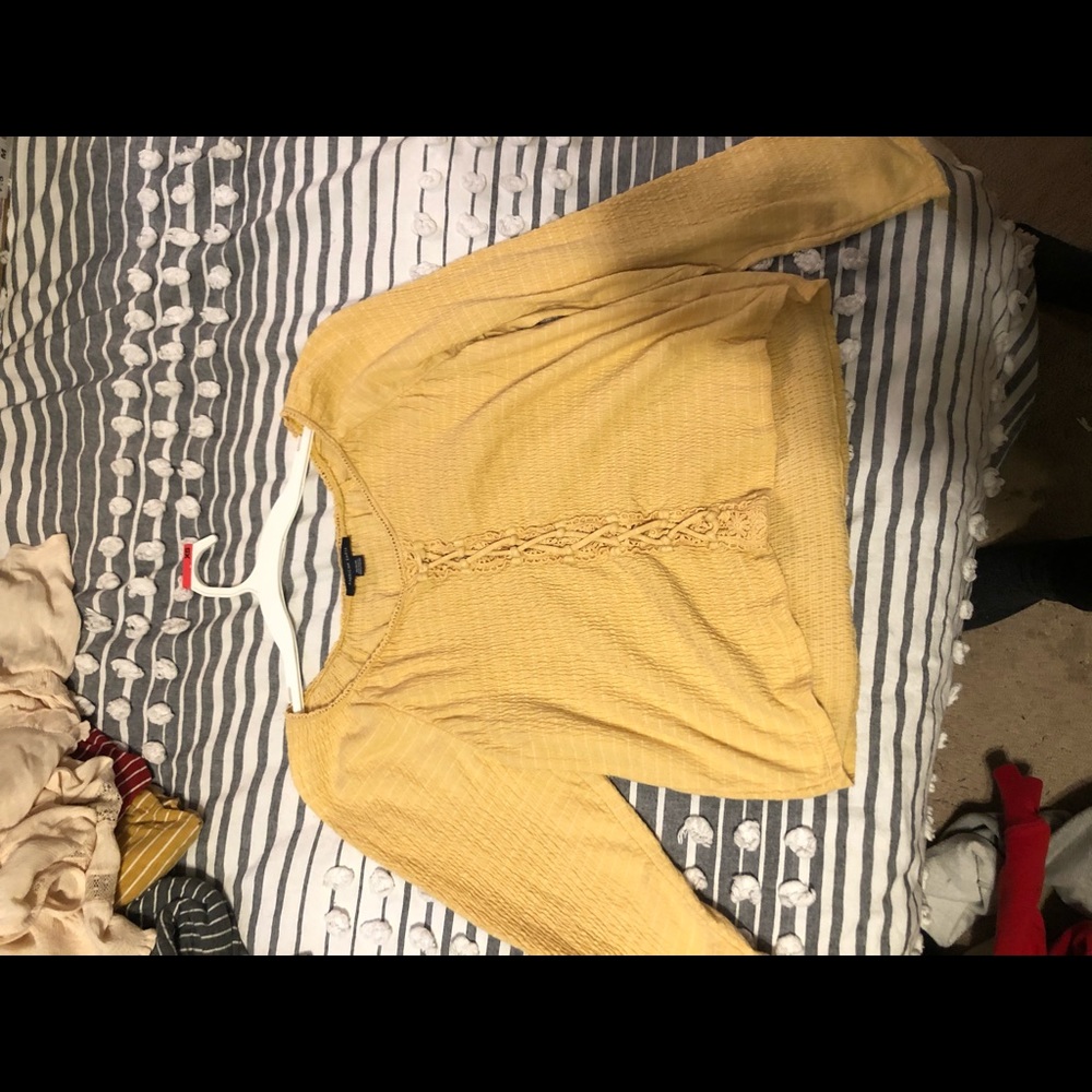 Yellow fancy shirt